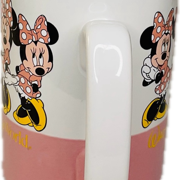 Disney Minnie Mouse Pink and White Mug with Yellow Accents - Picture 2 of 6